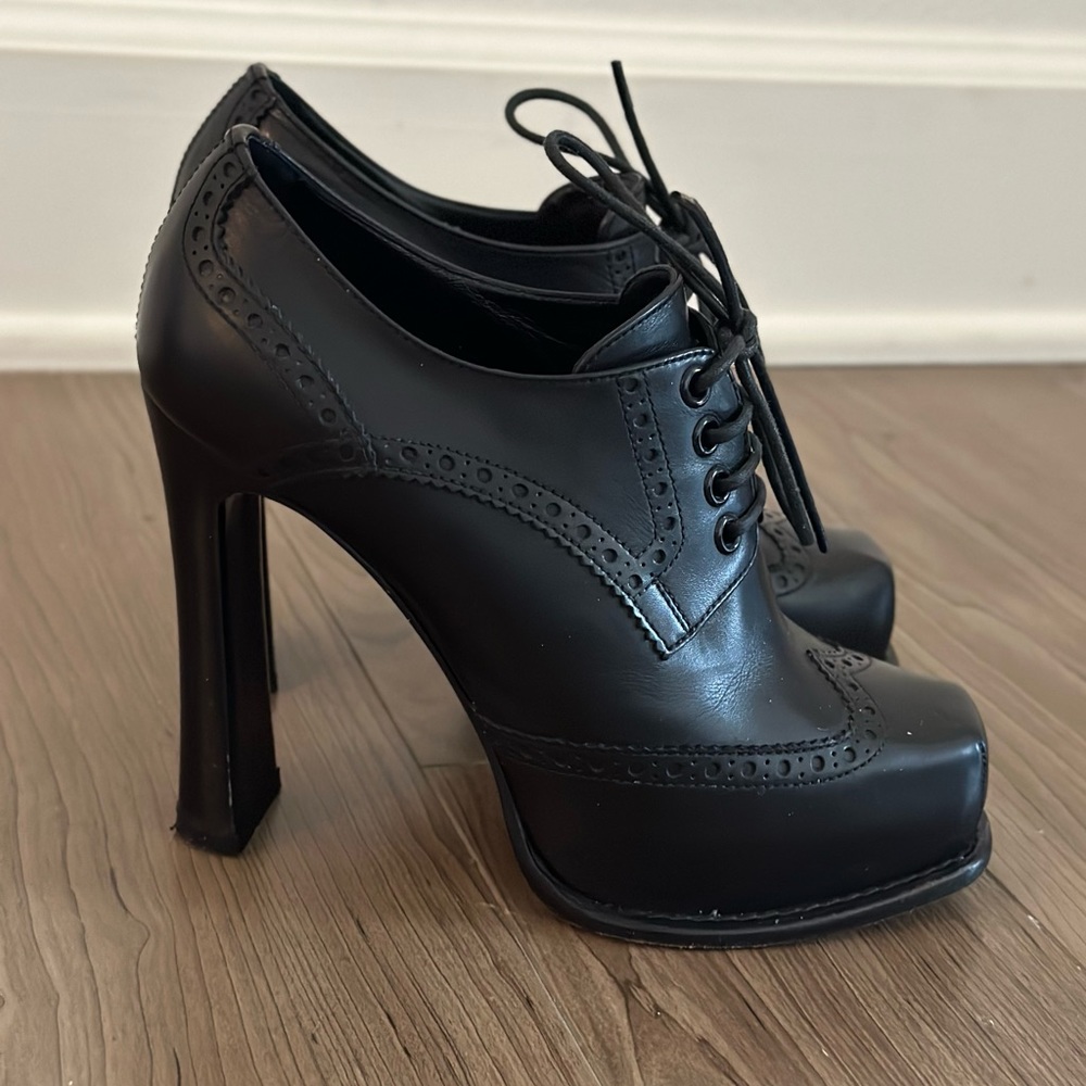 Louis Vuitton Square Toe Hidden Platform Oxford B… - image 2